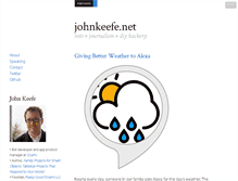 Tablet Screenshot of johnkeefe.net